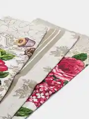Розовый вафельное полотенце для кухни, набор 3 штуки, 45х60 см, на День Рождения