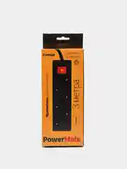 Сетевой удлинитель Perfeo "Powermate" с кнопкой, 3,0 м, 3 розетки, черный (PF-PM-3/3,0-B)