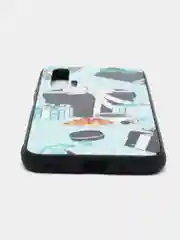 Бирюзовый чехол с рисунком на Honor 20 Pro (Хонор 20 Про)