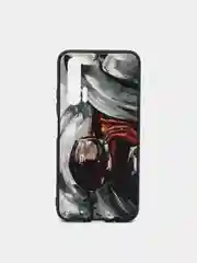 Бордовый чехол с рисунком на Honor 20 Pro (Хонор 20 Про)