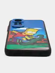 Голубой чехол с рисунком на Xiaomi Redmi Note 11 4G и Redmi Note 11S 4G (Редми Нот 11 и  Нот 11с)