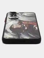 Бордовый чехол с рисунком на Xiaomi Redmi Note 11 4G и Redmi Note 11S 4G (Редми Нот 11 и  Нот 11с)