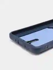 Темно-синий чехол Samsung Galaxy A33, Самсунг Галакси А33 5G силиконовый, с карманом для карты