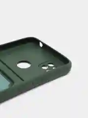 Зеленый чехол Xiaomi Redmi 10A / 9C, Сяоми Редми 10А / 9С, с карманом для карты, силиконовый