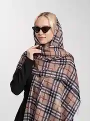 Бежевый палантин кашемировый
