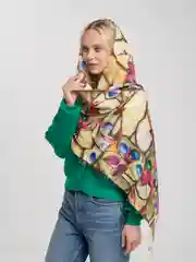 Аметистовый палантин кашемировый