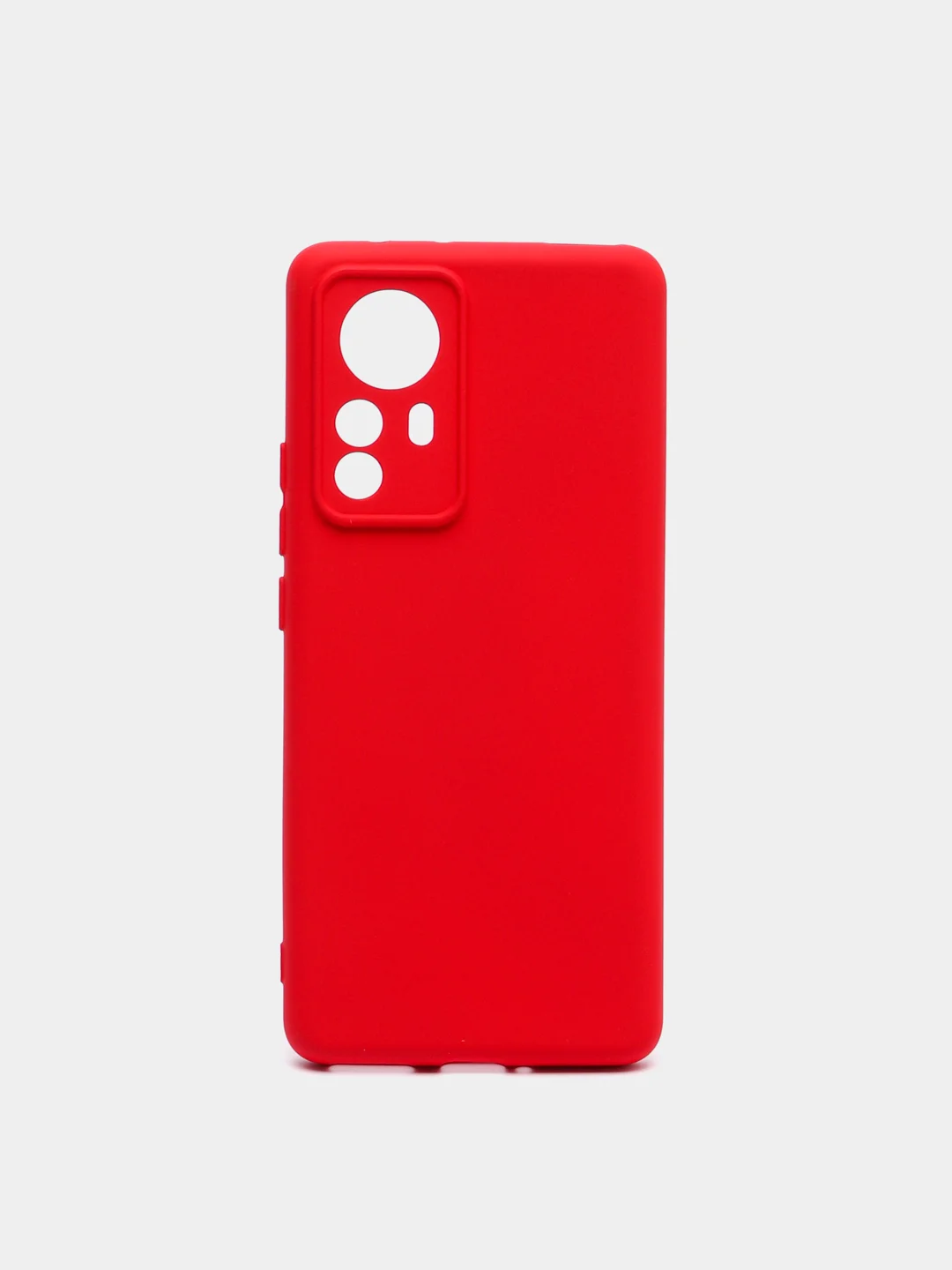 Красный чехол с защитой камеры и бархатом внутри XIAOMI 12 PRO