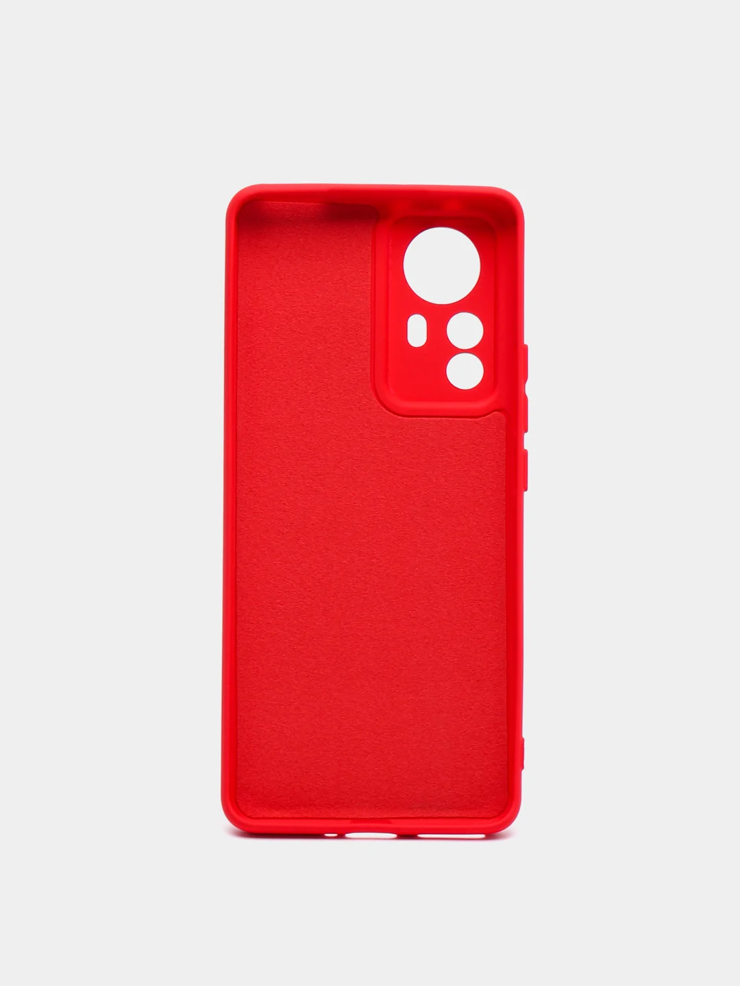 Красный чехол с защитой камеры и бархатом внутри XIAOMI 12 PRO