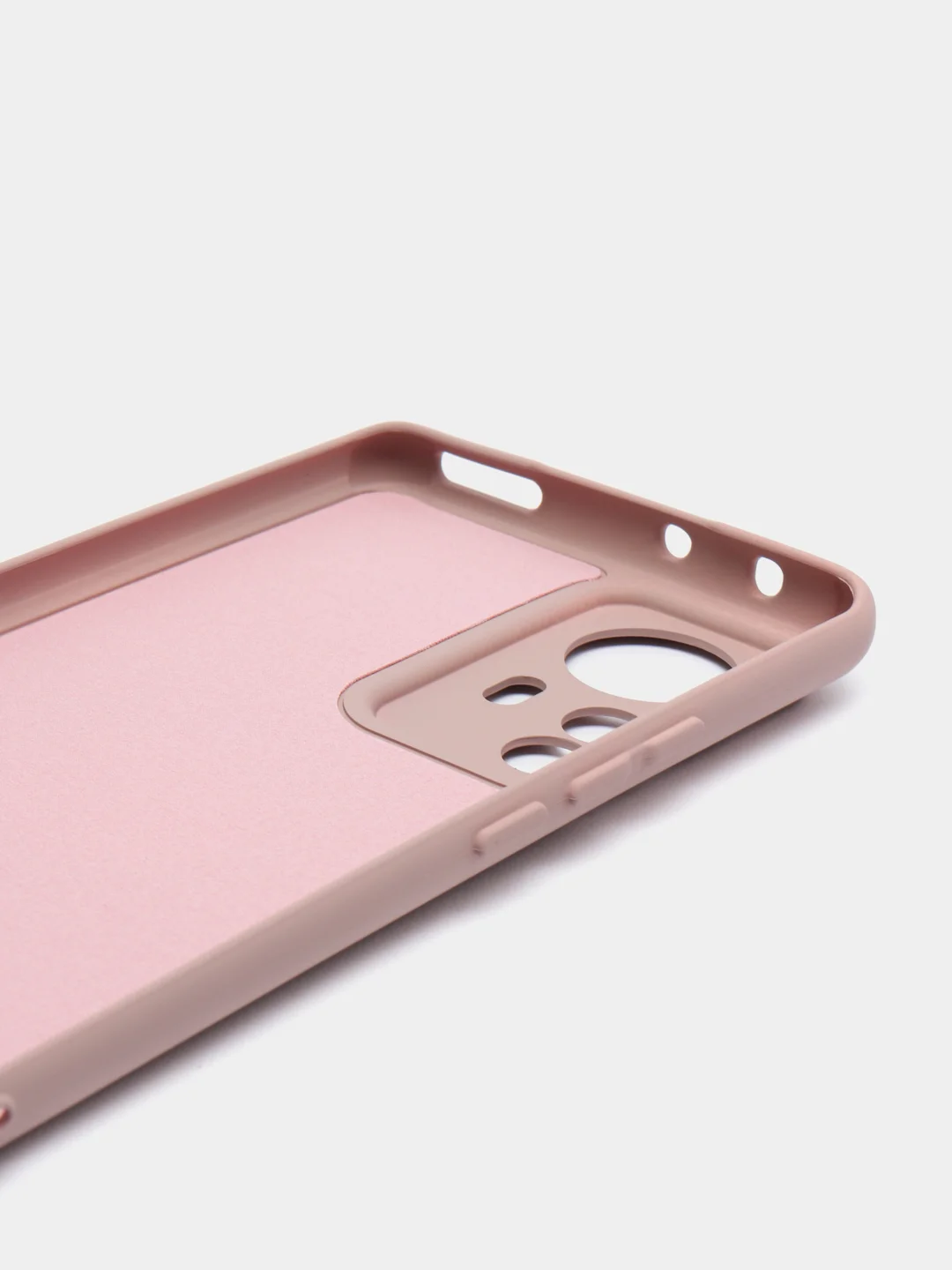 Бежевый чехол с защитой камеры и бархатом внутри XIAOMI 12 PRO