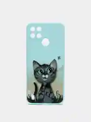 Синий меланж чехол Realme C21Y