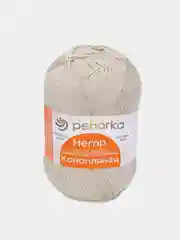 Светло-бежевый пряжа Пехорка Конопляная 70% Хлопок 30% Конопля 50г 280м