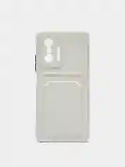 Кремовый чехол с отделением для пластиковой карты XIAOMI 11T / XIAOMI 11T pro