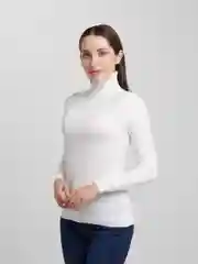Белый водолазка женская, базовая, кашемир