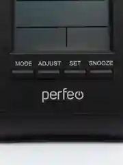 Черный часы-метеостанция Perfeo "Angle", 2 цвета