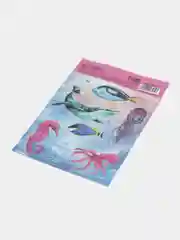 Синий меланж наклейки новогодние для ежедневника, цветов и подарков на Новый год