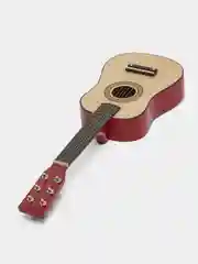 Белый гитара, детская шестиструнная с медиатором, развивающая