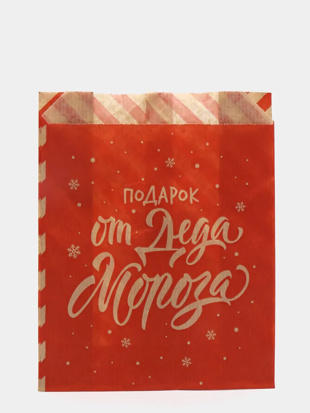 Пакет фасовочный, крафт, "От Деда Мороза", 20 х 10 х 7 см, шт