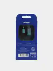 Голубой usb-кабель DENMEN D25T/D25V/D25L для зарядки и передачи данных Type-C/Micro/Lightning