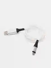 Серый usb-кабель DENMEN D25T/D25V/D25L для зарядки и передачи данных Type-C/Micro/Lightning
