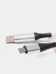Серый usb-кабель DENMEN D25T/D25V/D25L для зарядки и передачи данных Type-C/Micro/Lightning