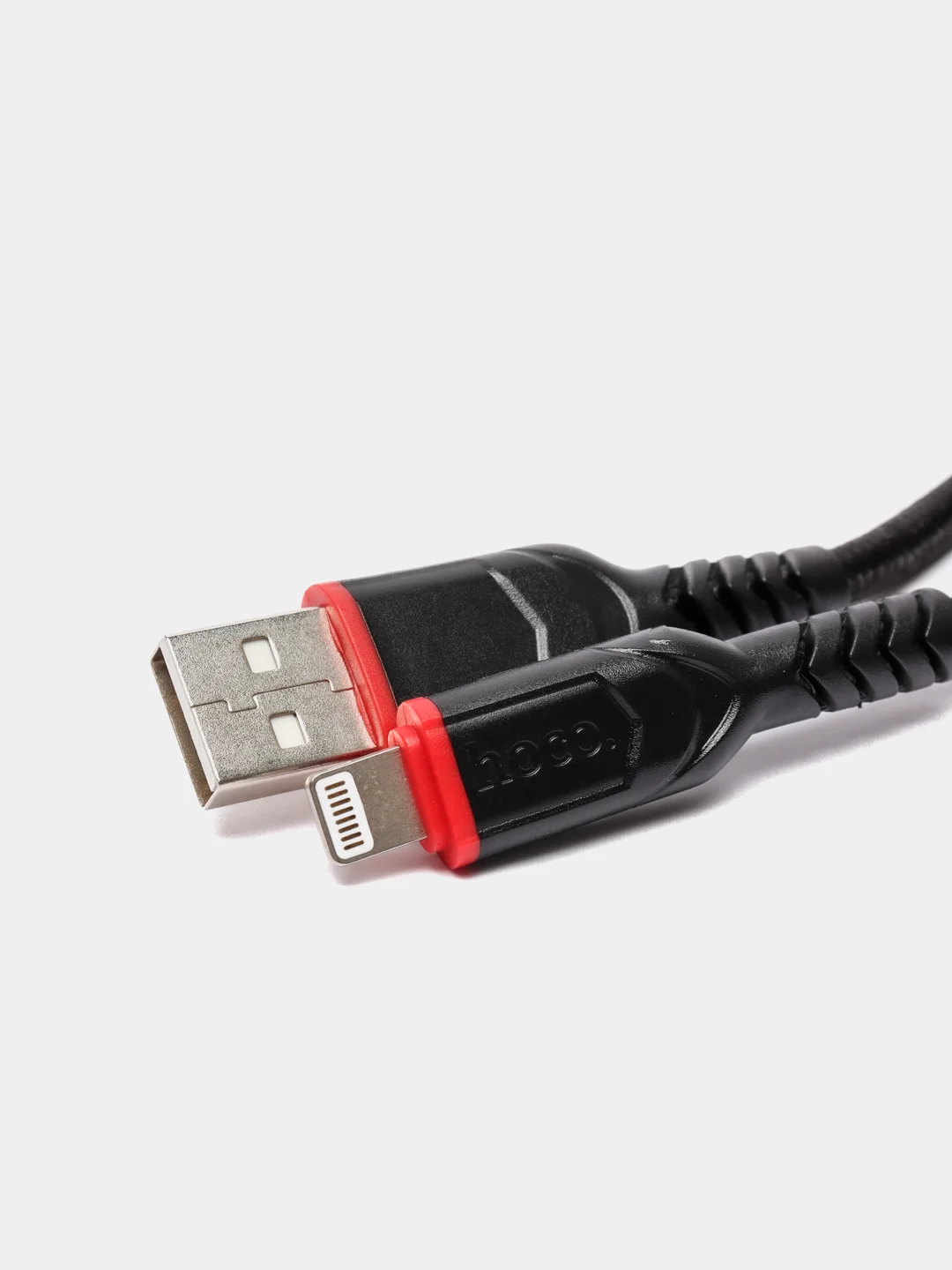 Черный usb-кабель HOCO X59 для зарядки и передачи данных Lightning/Micro USB/Type-C, 2.4A, 1 м