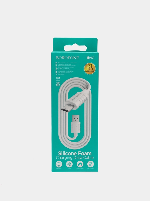 Кабель для зарядки и передачи данных Borofone BX52 для micro USB, 1 м, 2.4А, для Android
