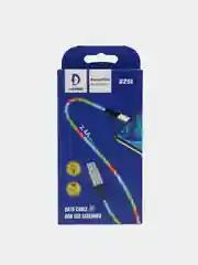 Зеленый usb-кабель DENMEN D25T/D25V/D25L для зарядки и передачи данных Type-C/Micro/Lightning