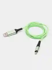 Зеленый usb-кабель DENMEN D25T/D25V/D25L для зарядки и передачи данных Type-C/Micro/Lightning