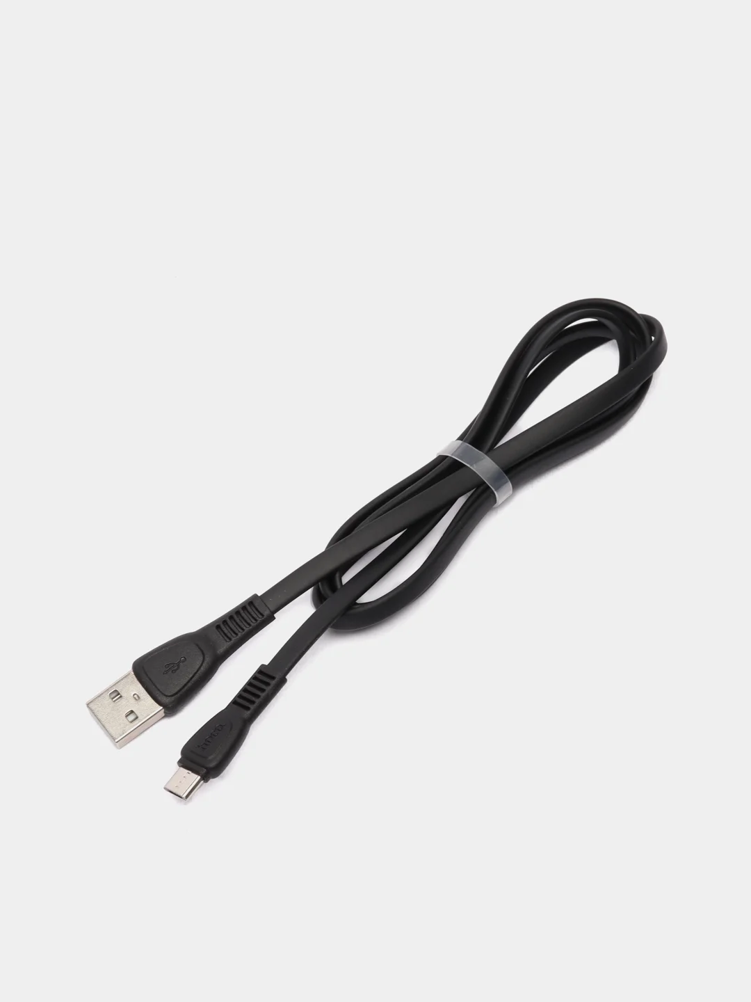 Черный usb-кабель HOCO X40 для зарядки и передачи данных Lightning/Micro USB/Type-C, 2.4A, 1 м