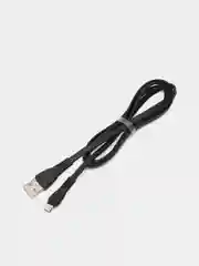 Черный usb-кабель HOCO X40 для зарядки и передачи данных Lightning/Micro USB/Type-C, 2.4A, 1 м