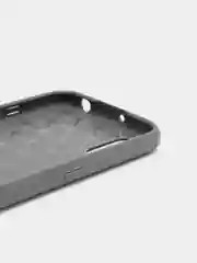 Серый чехол Samsung A01 со вставками под карбон