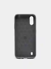 Серый чехол Samsung A01 со вставками под карбон