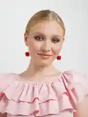 Алый серьги "Черешня"