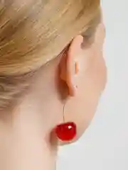 Алый серьги "Черешня"