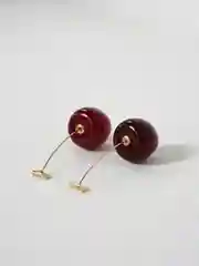 Багровый серьги "Черешня"