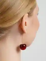 Багровый серьги "Черешня"