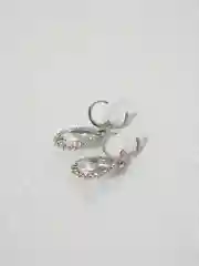 Серебряный серьги капля кристалла