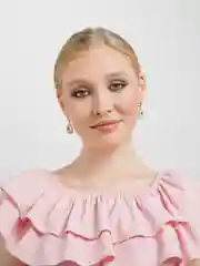Золотой серьги капля кристалла