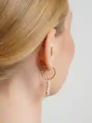 Золотой серьги кольца с жемчугом
