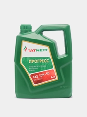 Моторное масло Татнефть "Прогресс" SAE 10W-40. Полусинтетическое. 4 л