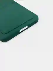 Алый чехол Samsung Galaxy S21 FE, Самсунг Галакси С21 ФЕ силиконовый, с карманом для карты