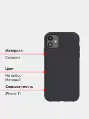 Чехол iPhone 11, 11 Pro, 11 Pro max, силиконовый
