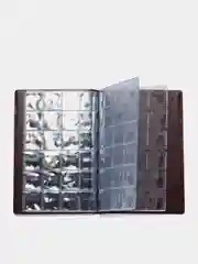 Бордовый альбом для монет на 240 ячейки