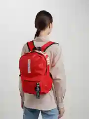 Красный школьный рюкзак