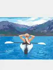 Картина по номерам "К другому берегу", на холсте, с подрамником, 50 x 40