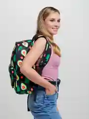 Вишнёвый рюкзак универсальный, ранец для школьника