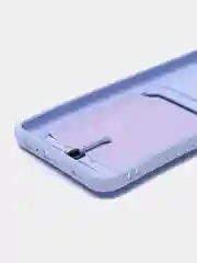 Лавандовый чехол Honor X8 4G, Хонор Х8 4Г силиконовый, с карманом для карты