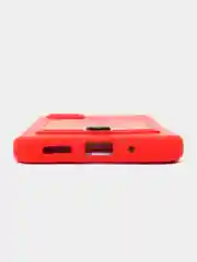 Красный чехол Xiaomi Redmi 10A / 9C, Сяоми Редми 10А / 9С, с карманом для карты, силиконовый