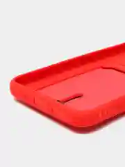 Красный чехол Xiaomi Redmi 10A / 9C, Сяоми Редми 10А / 9С, с карманом для карты, силиконовый