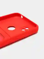 Красный чехол Xiaomi Redmi 10A / 9C, Сяоми Редми 10А / 9С, с карманом для карты, силиконовый